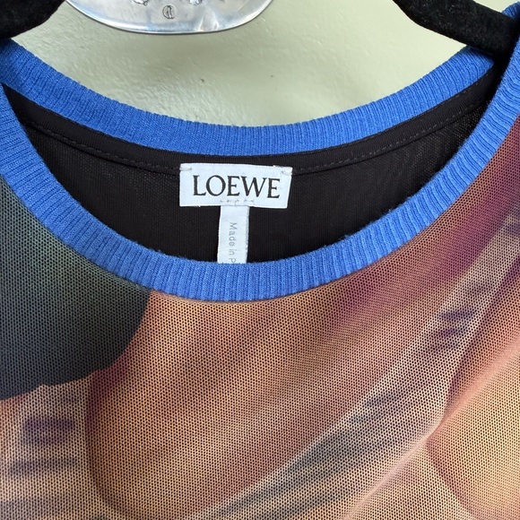 Loewe Printed mesh trompe l’oeil long-sleeved top - Picture 8 of 9